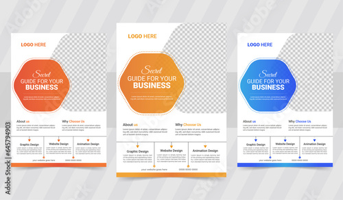 modern business flyer design template