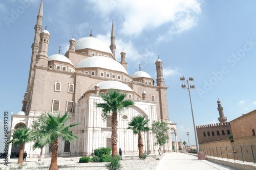 View of the Alabaster Mosque in Egypt (ID: 645797395)