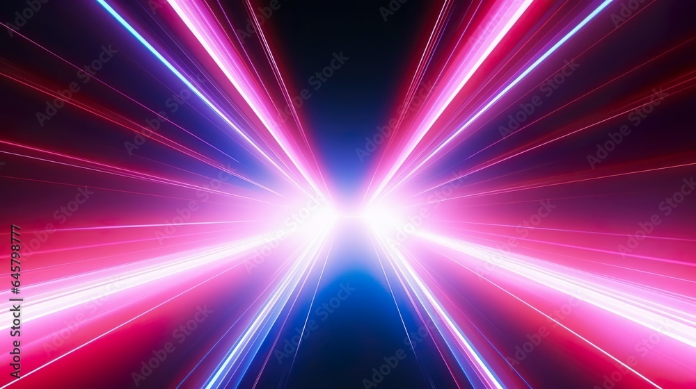 3d rendering abstract neon background with ascending