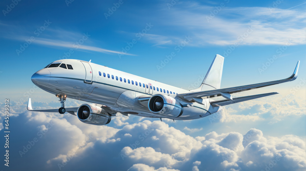 war plane, passengers, flying through the air, clouds, sky