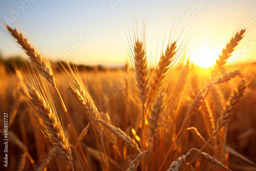 Closeup of grain at sunset © Guido Amrein