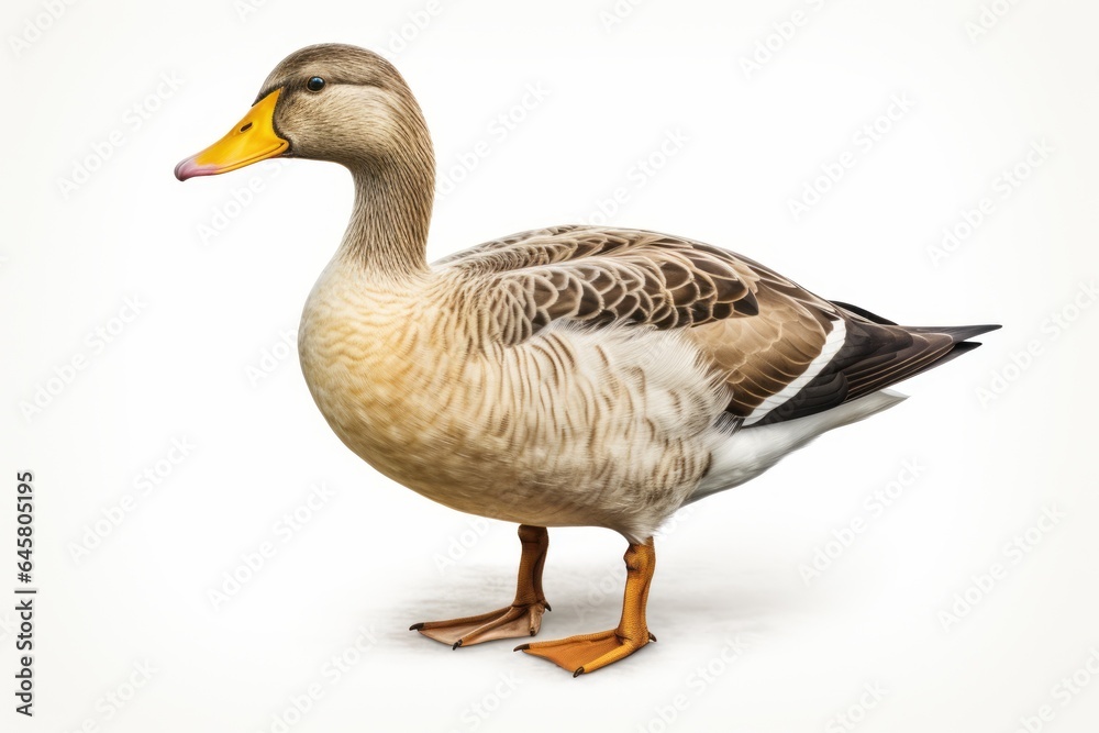 Duck, blank for design. Bird close-up. Background with place for text Duck, blank for design. Bird close-up. Background with place for text