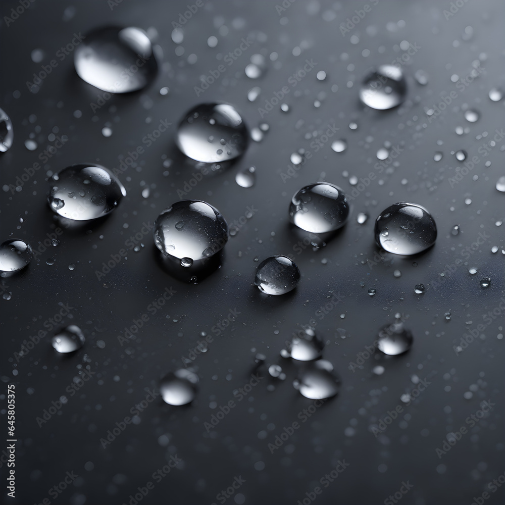 drops on a glass
