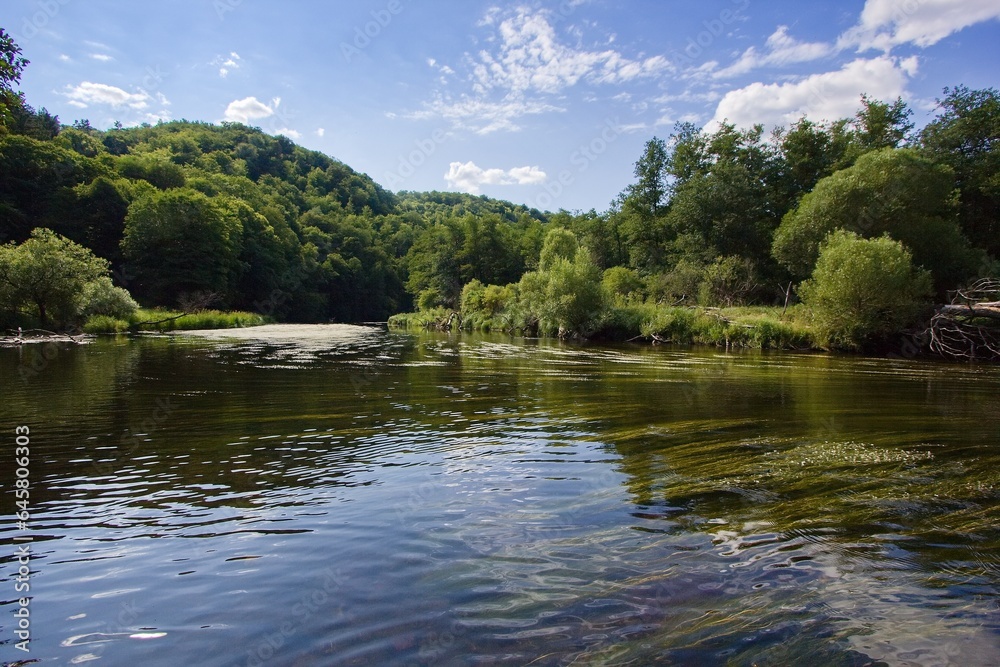River Dyje - Thaya in the Podyj - Thayatal National Park on the border of Czechia and Austria River Dyje - Thaya in the Podyj - Thayatal National Park on the border of Czechia and Austria