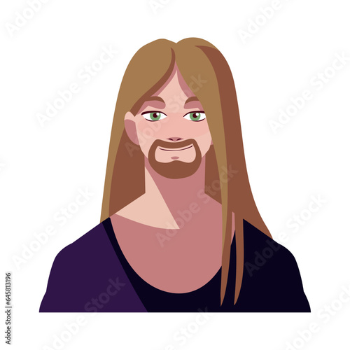 blond man with beard icon