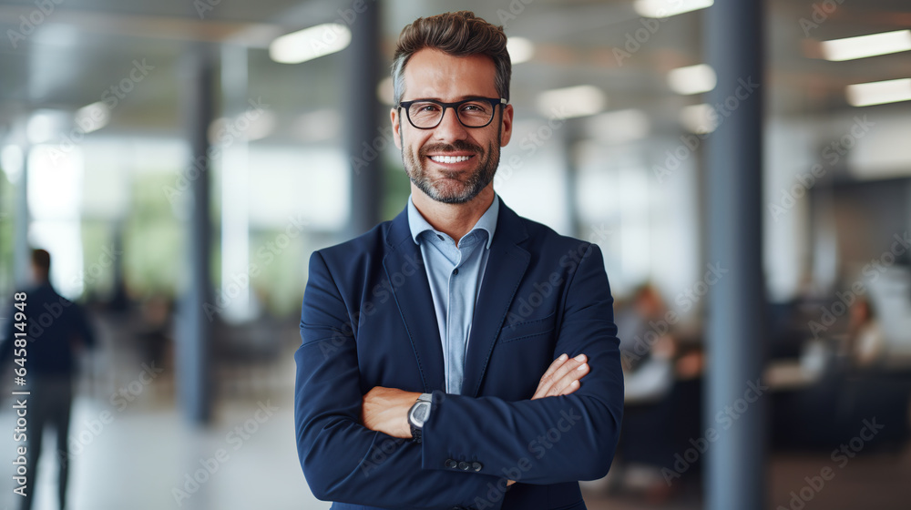 Work Ethic Unveiled: Businessman and Colleagues at the Office. Ai Generative. Work Ethic Unveiled: Businessman and Colleagues at the Office. Ai Generative.