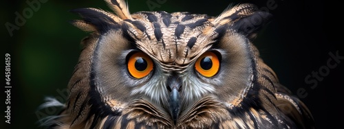 close up of the eyes of a owl © suryana