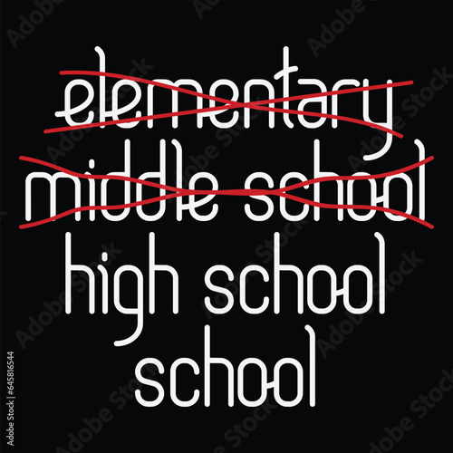Junior High Funny Middle School Graduation Svg, 8th Grade Graduate Gifts Svg, Graduated Boys Girls Students Present T-shirt