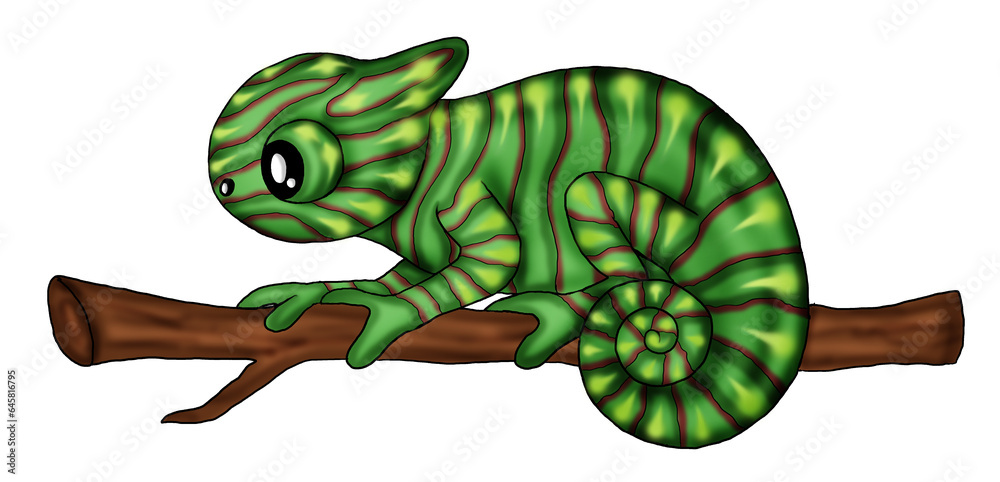 Fototapeta premium cute chameleon