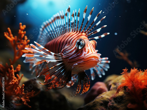 Lionfish in its Natural Habitat  Wildlife Photography  Generative AI