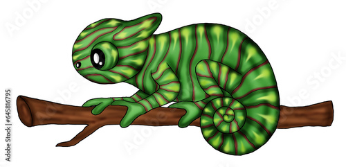 Fototapeta Naklejka Na Ścianę i Meble -  cute chameleon