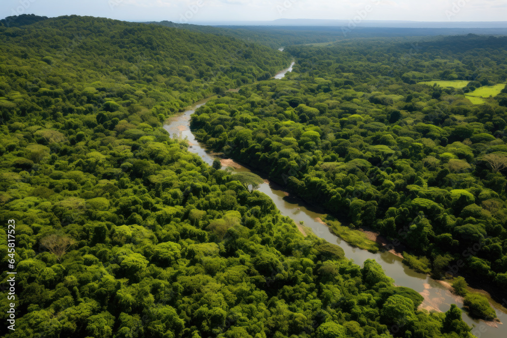 Captivating Aerial Snapshot: Serene Wildlife Sanctuary Embraced by Lush Greenery & Thriving Biodiversity – A Harmonious Haven for Nature's Beauty & Tranquil Conservation Efforts Captivating Aerial Snapshot: Serene Wildlife Sanctuary Embraced by Lush Greenery & Thriving Biodiversity – A Harmonious Haven for Nature's Beauty & Tranquil Conservation Efforts