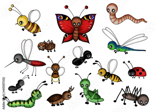 set of cute  insects © Pezi Creation