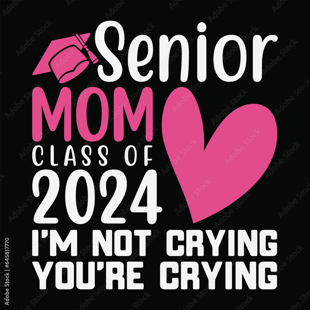 Senior Mom Class Of 2024 Svg, Class Of 2024 Svg, Graduation Day 2024
