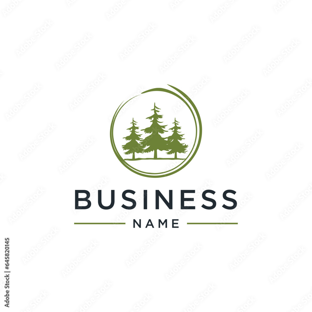 forest logo vector suitable for your company