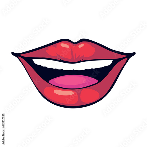 Wallpaper Mural mouth pop art icon Torontodigital.ca