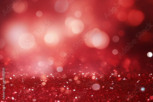 Festive Red Glitter Background for Christmas Celebration