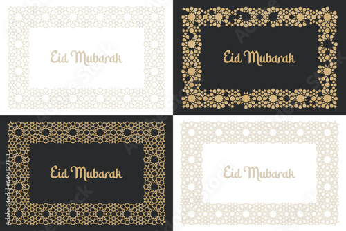 Rectangle frame pattern in authentic arabian style.