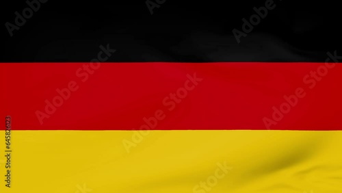Germany flag waving in wind