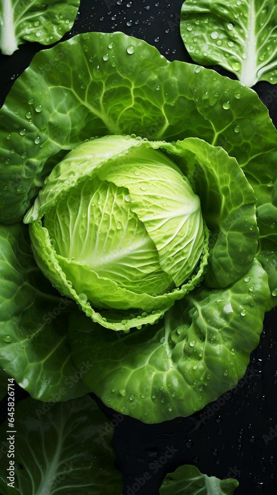 Fototapeta premium head of cabbage