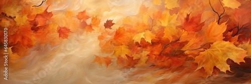 Abstract illustration of autumn leaves.