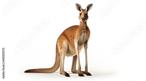 Image of a kangaroo standing on a white background.
