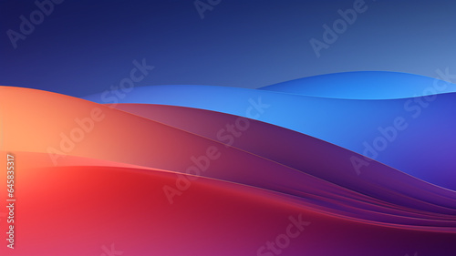 Fototapeta Naklejka Na Ścianę i Meble -  Gradient soft wavy abstract colorful background banner or wallpaper 