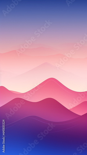 Gradient soft wavy abstract colorful background banner or wallpaper 