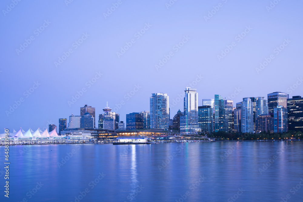 Beautiful view of Vancouver Bay in Vancouver, Canada Beautiful view of Vancouver Bay in Vancouver, Canada
