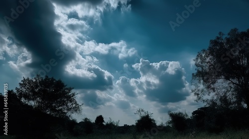 Beautiful natural blue sky