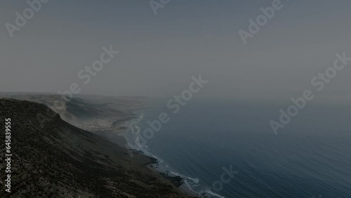 The Atlantic coast in Imsouane, Morocco photo