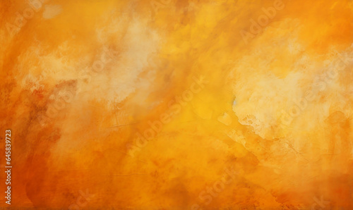 Faded Elegance, Vintage Grunge Watercolor Texture on Yellow Orange Background