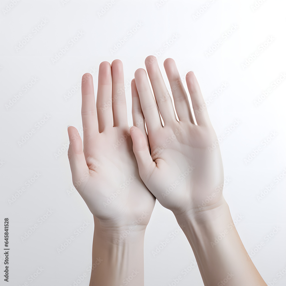 two hands next to each other, human hand, fingers, human hand,hands up