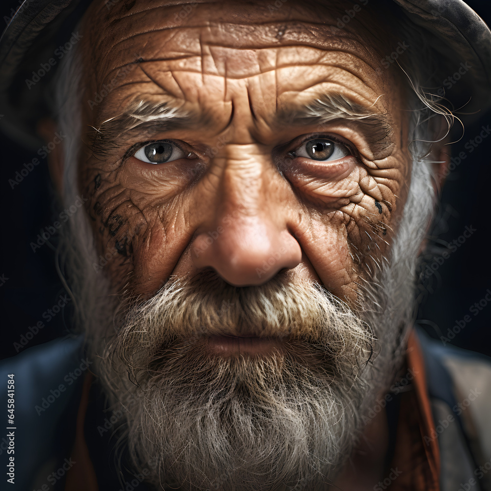 portrait of an old hard masculine man, age, human, photography portrait of an old hard masculine man, age, human, photography