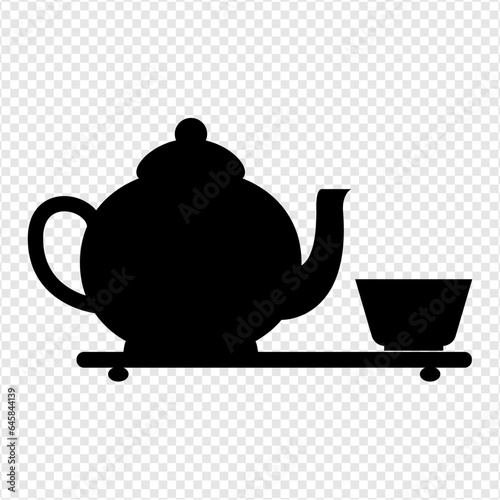 teapot and cup of tea