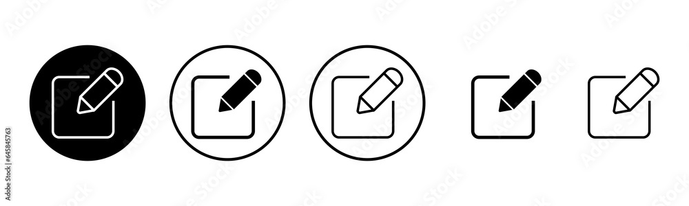 Edit icon set illustration. edit document sign and symbol. edit text icon. pencil. sign up Edit icon set illustration. edit document sign and symbol. edit text icon. pencil. sign up