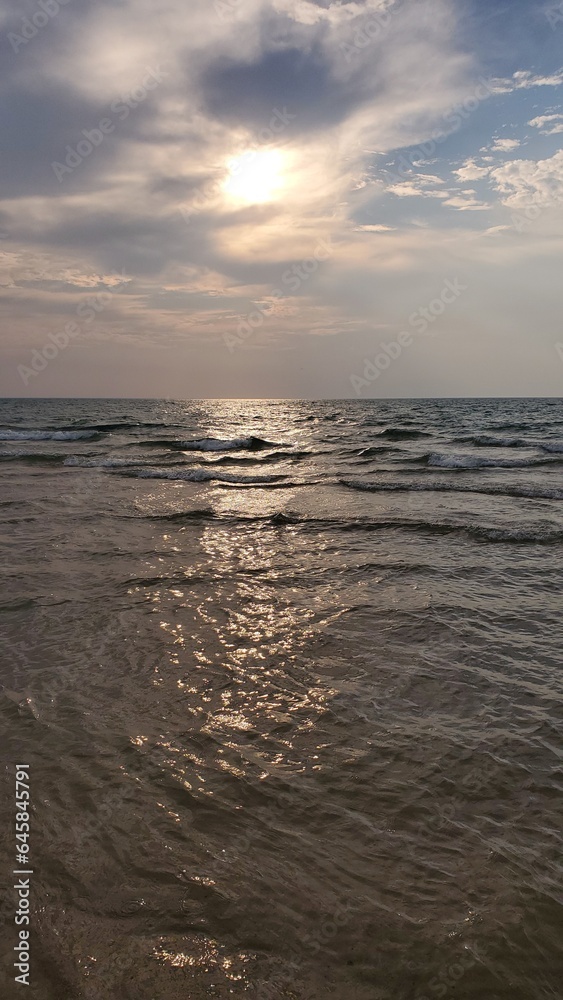 Fototapeta premium sunset on the beach