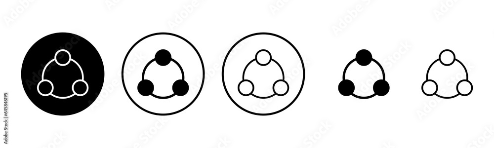 Share icon set illustration. Sharing sign and symbol Share icon set illustration. Sharing sign and symbol
