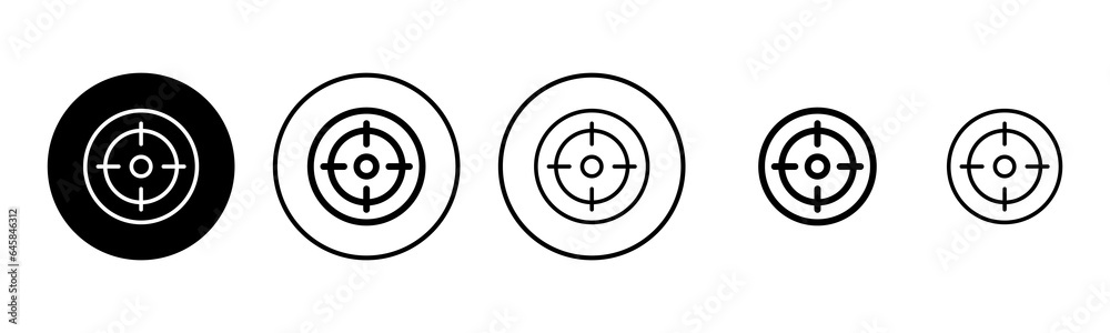 Target icon set illustration. goal icon vector. target marketing sign and symbol Target icon set illustration. goal icon vector. target marketing sign and symbol