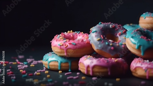 Sweet doughnuts. Created with Generative AI technology.