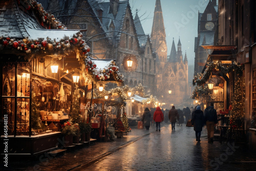 Enchanting Christmas Market Wonderland © NE97