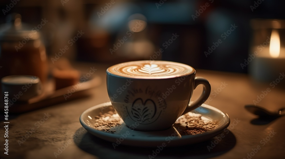 Coffee beans and cup Coffee beans and cup