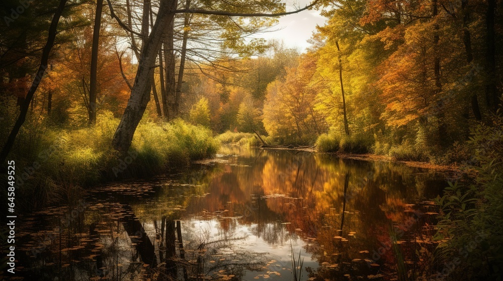 Autumn landscape scene Autumn landscape scene