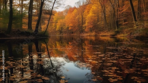 Autumn landscape scene