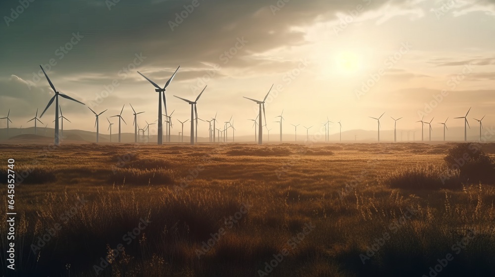 Power electricity farm. Created with Generative AI technology. Power electricity farm. Created with Generative AI technology.