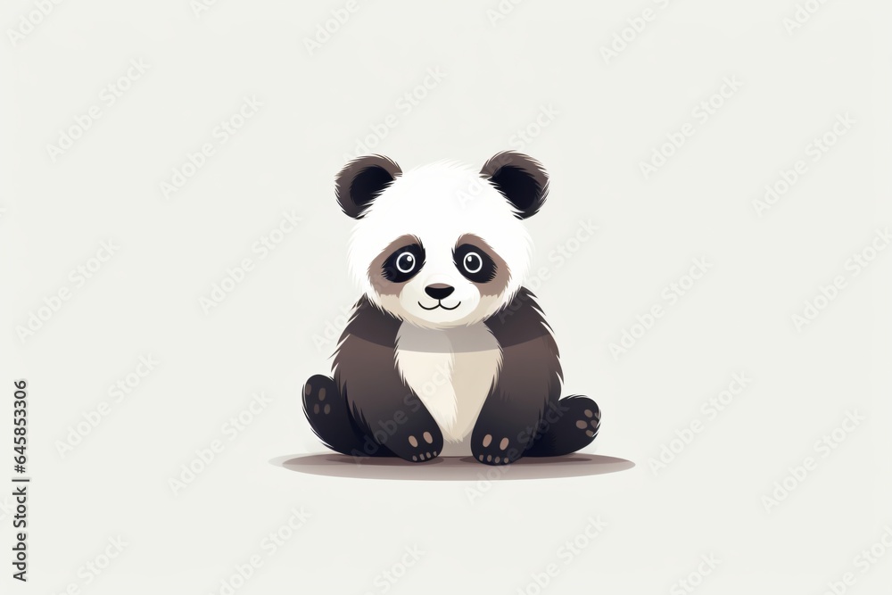 Fototapeta premium Cute panda illustration