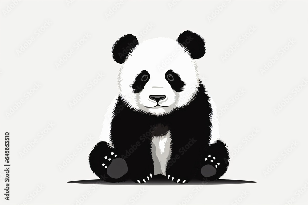 Cute panda illustration