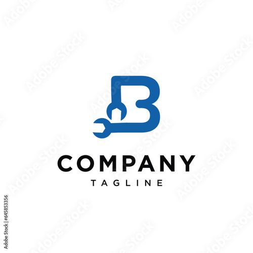 Letter B Tools and equipment logo icon vector template.eps