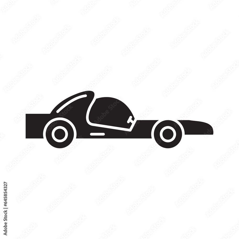 racing car symbol, Motorsport symbol, logo illustration.flat design on white background..eps