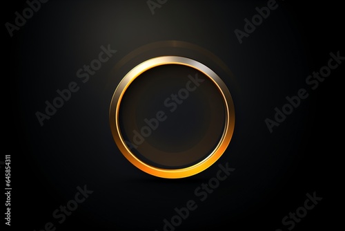 Gold ring top-view